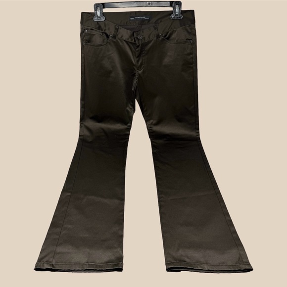 Zara Basic Satin Jeans / Pants / Trousers (Brown) - Picture 3 of 15